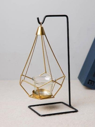 Prismatic Geometric Hanging Candle Lantern