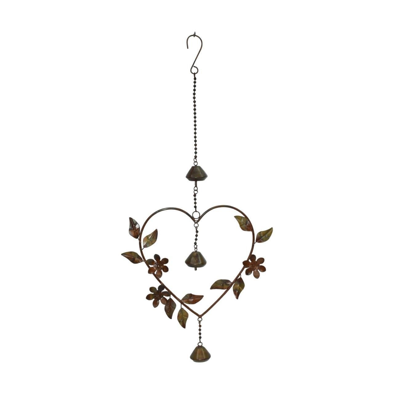 Hanging Heart Floral Chime & Wall Décor